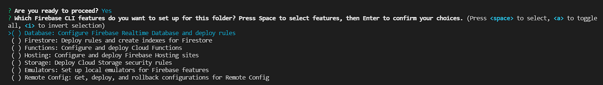 Choosing which CLI feature we want