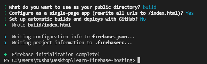 Initialization complete